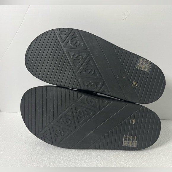 WISHBONE Black Faux Leather Heart Buckle Platform Mule Shoes Women's 7M - Picture 5 of 11